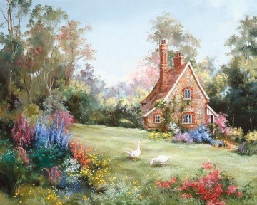 PLS13 美しい風景庭園 Oil Paintings
